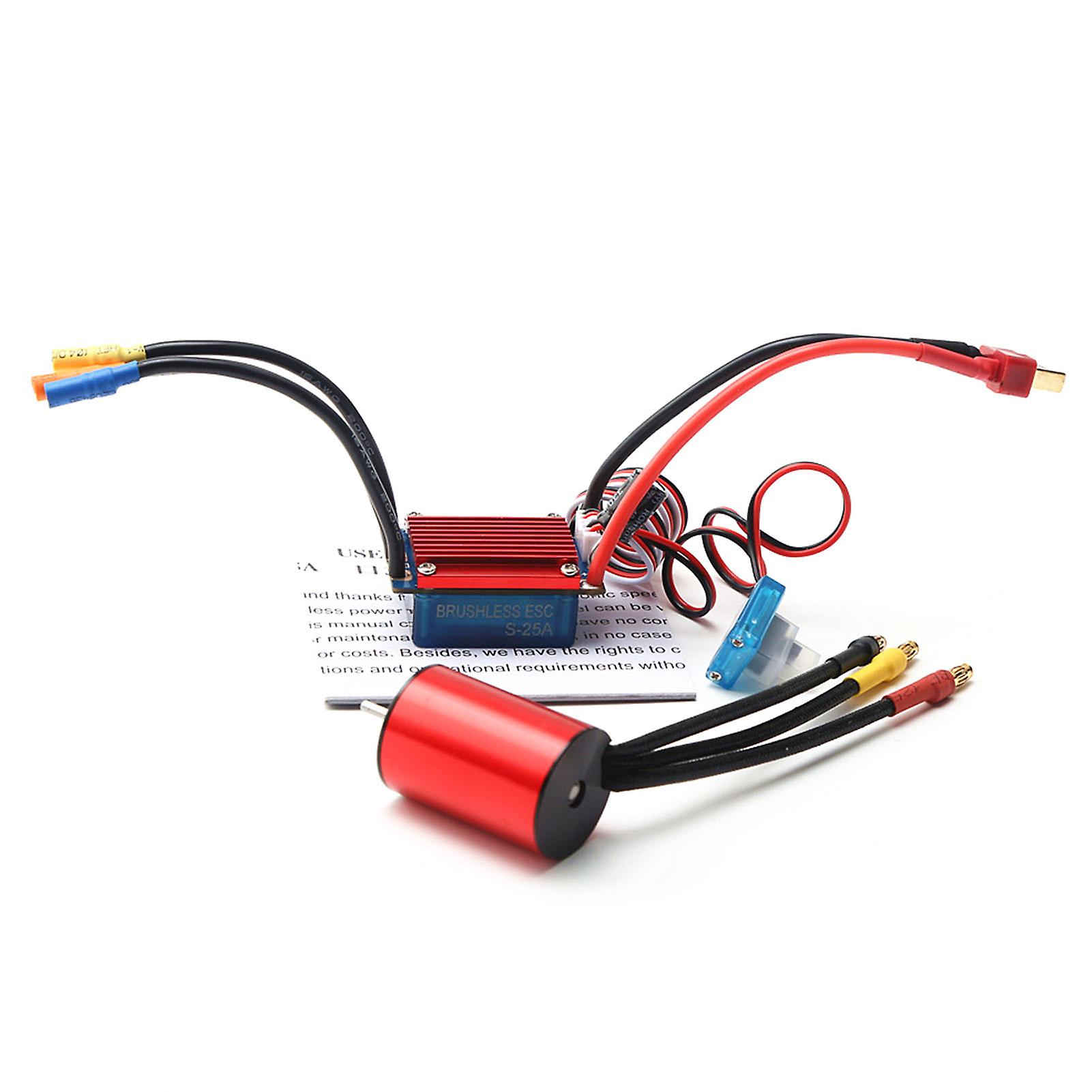 1pcs 5800kv Brushless Motor，1pcs 25a Brushless Esc，1pcs 2.2kg Servo，