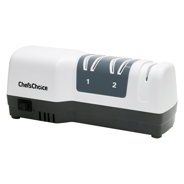 Chef x27 schoice 3 Stage White Hybrid Knife Sharpener For 20 Degree Straight Edge And Serrated Knives