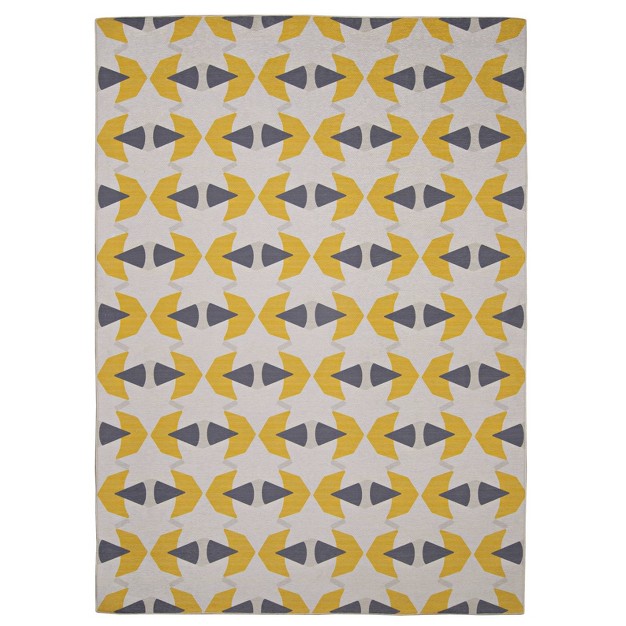 Havers Washable Outdoor Rug Ivory yellow Linon