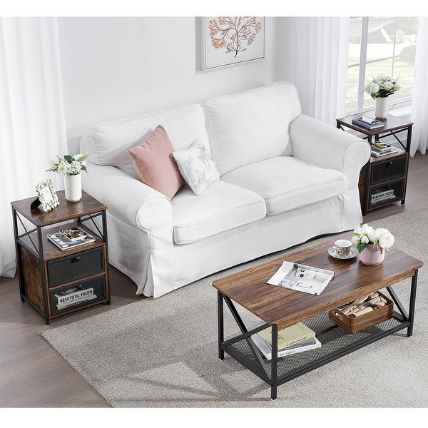 Taomika Contemporary Coffee Table and End Table Set( 2PCS/3PCS)