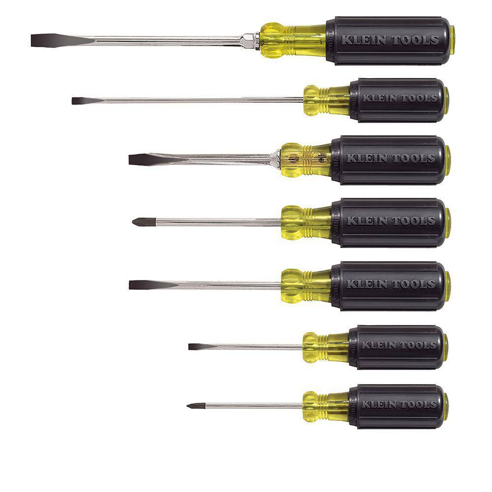 Klein Tools Screwdriver Set Slotted and Phillips 7-Piece 85076