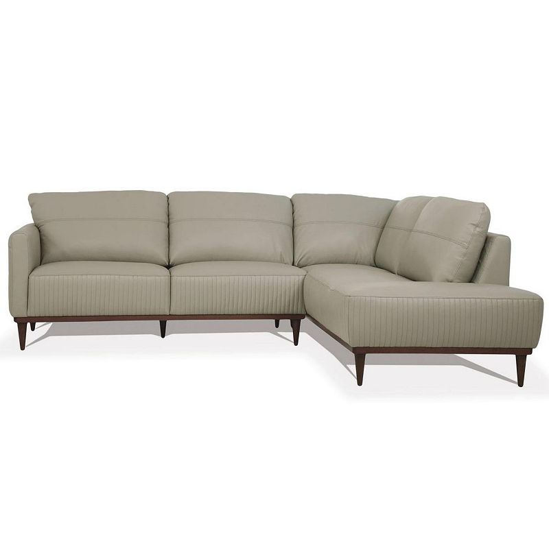 F.c Design Sectional Sofa In Airy Leather