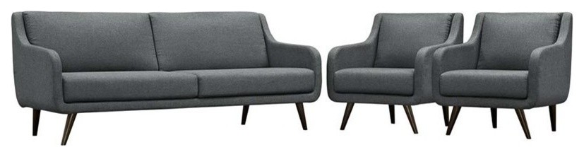 3 Piece Verve Living Room Set   Midcentury   Living Room Furniture Sets   by Decor Savings  Houzz