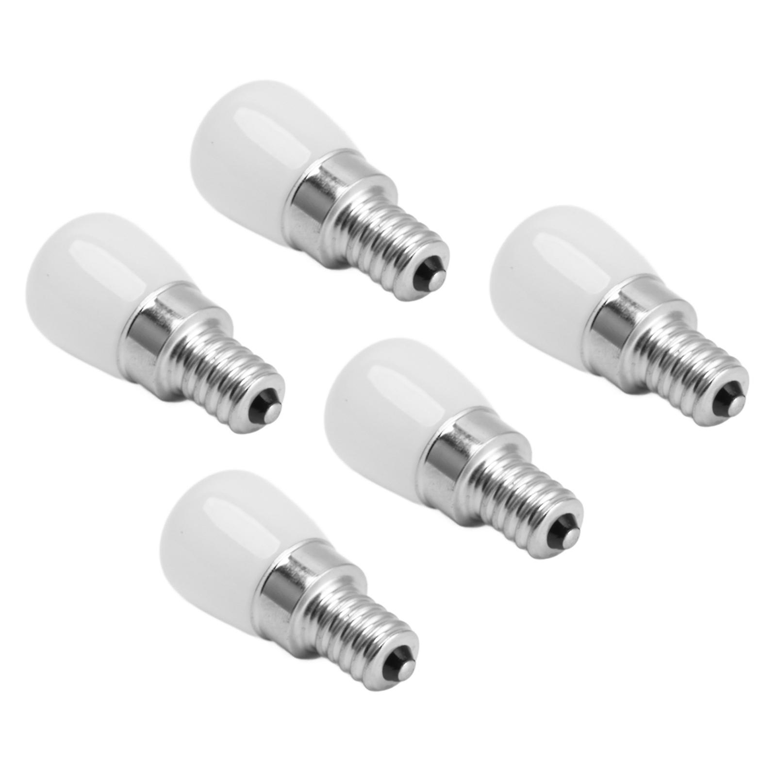 5Pcs LED Refrigerator Light Bulb Fridge Lamp E12 for Freezer Home Lighting Energy Saving 120V Warm Light