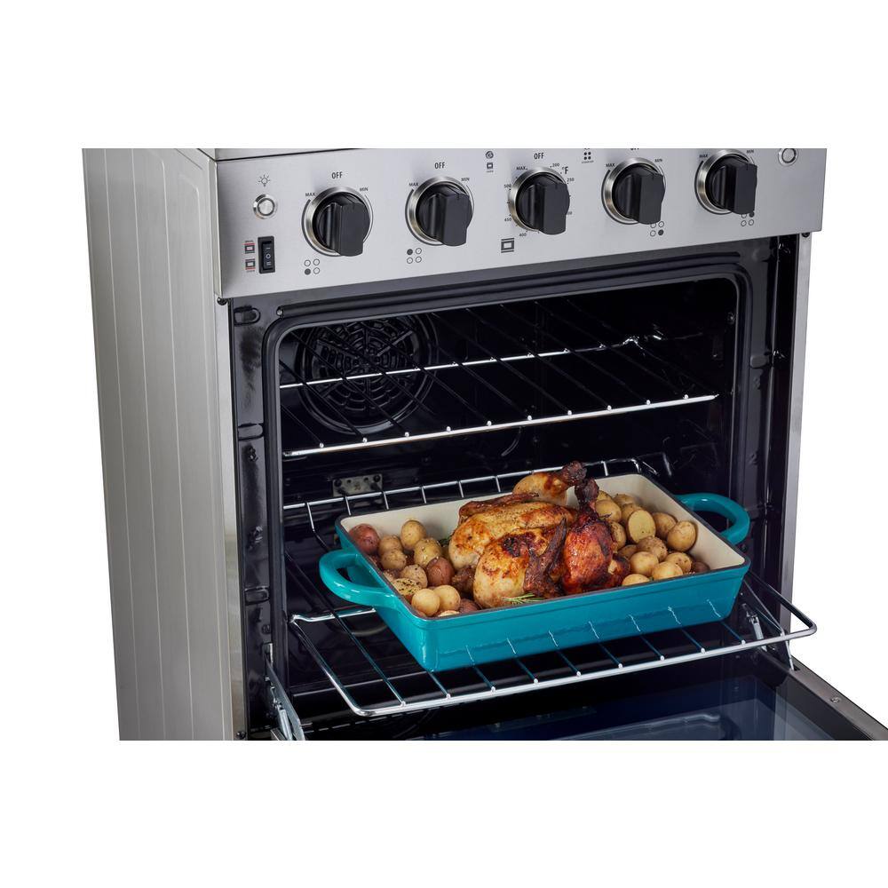 Unique Appliances Prestige 24 in. 2.3 cu. ft. Electric Range with Convection Oven in Stainless Steel UGP-24V EC SS