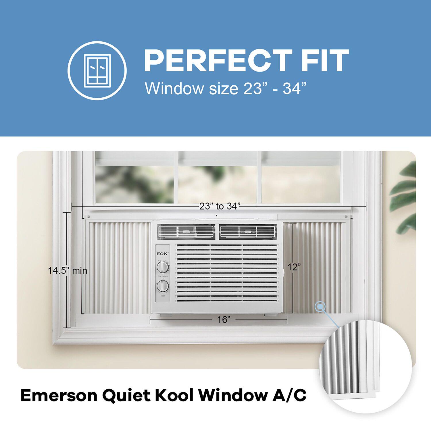 Emerson Quiet Kool 5000 BTU 115V Window Air Conditioner with Mechanical Rotary Controls