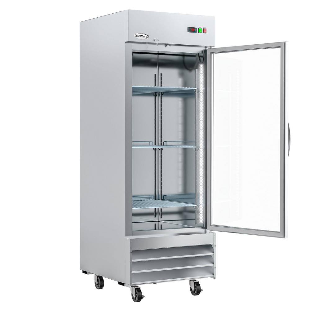 Koolmore 23 cu. Ft. Automatic Defrost Commercial Reach-in Upright Freezer in Stainless Steel UF29-1D