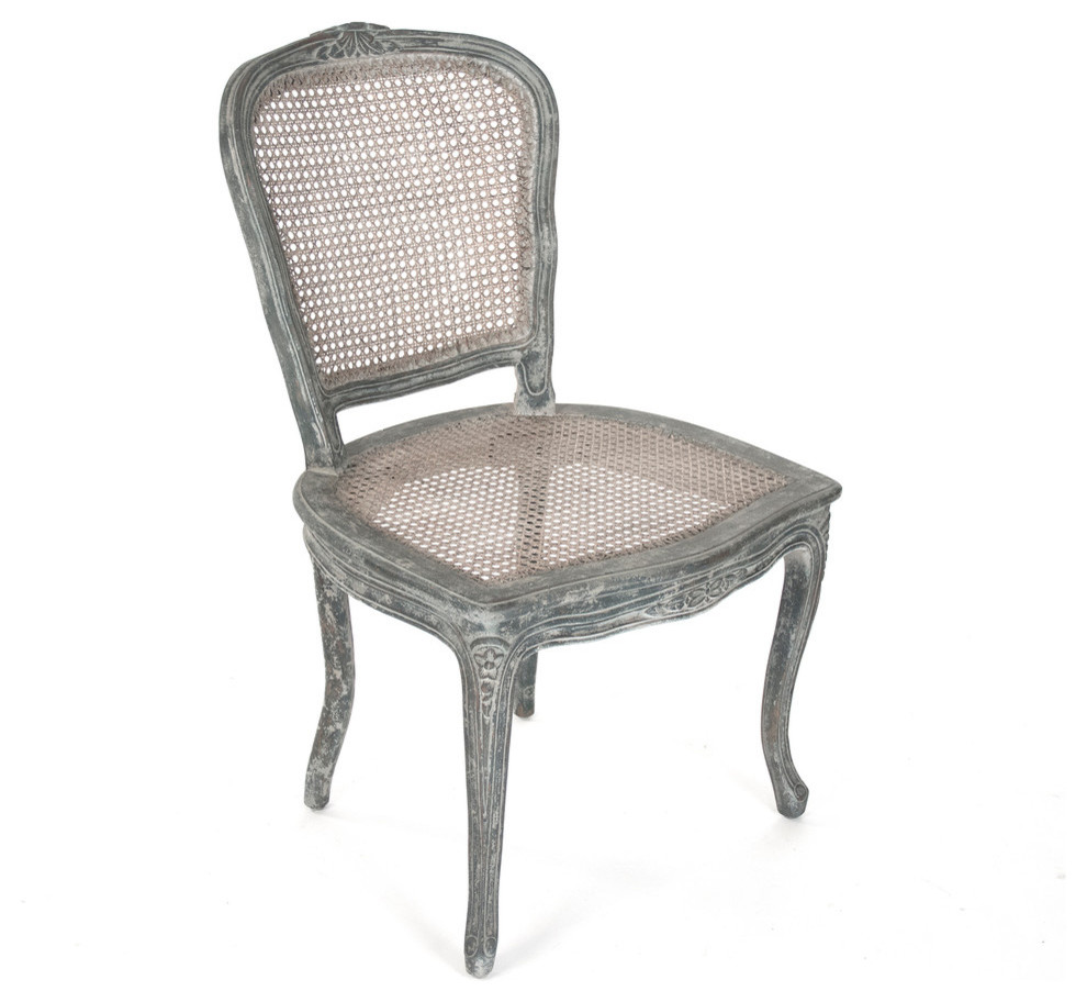 Annette Chair Distressed Blue   Farmhouse   Dining Chairs   by Zentique  Inc.  Houzz