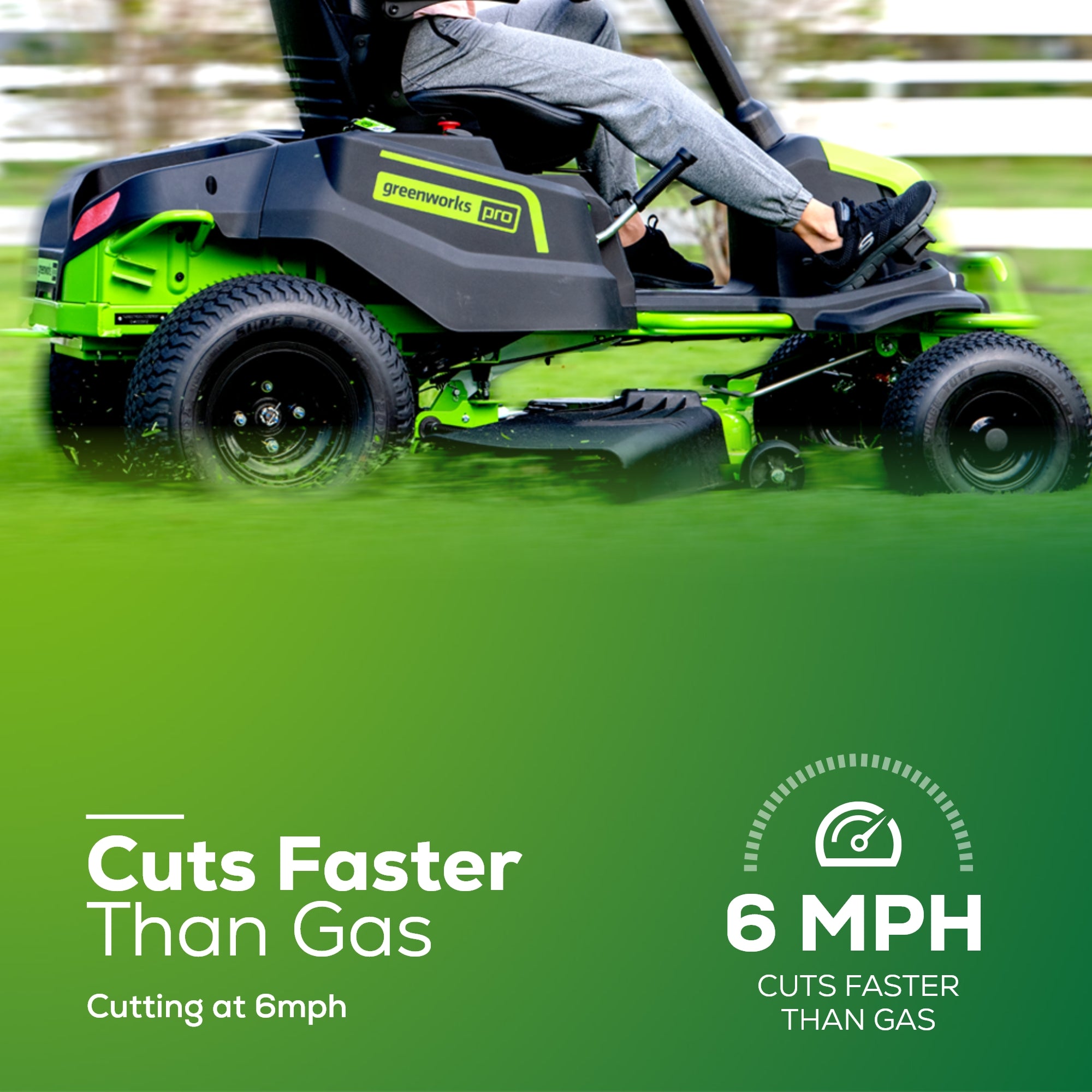 Greenworks Pro 60V 42 Inch CrossoverT Riding Lawn Mower | Greenworks Pro