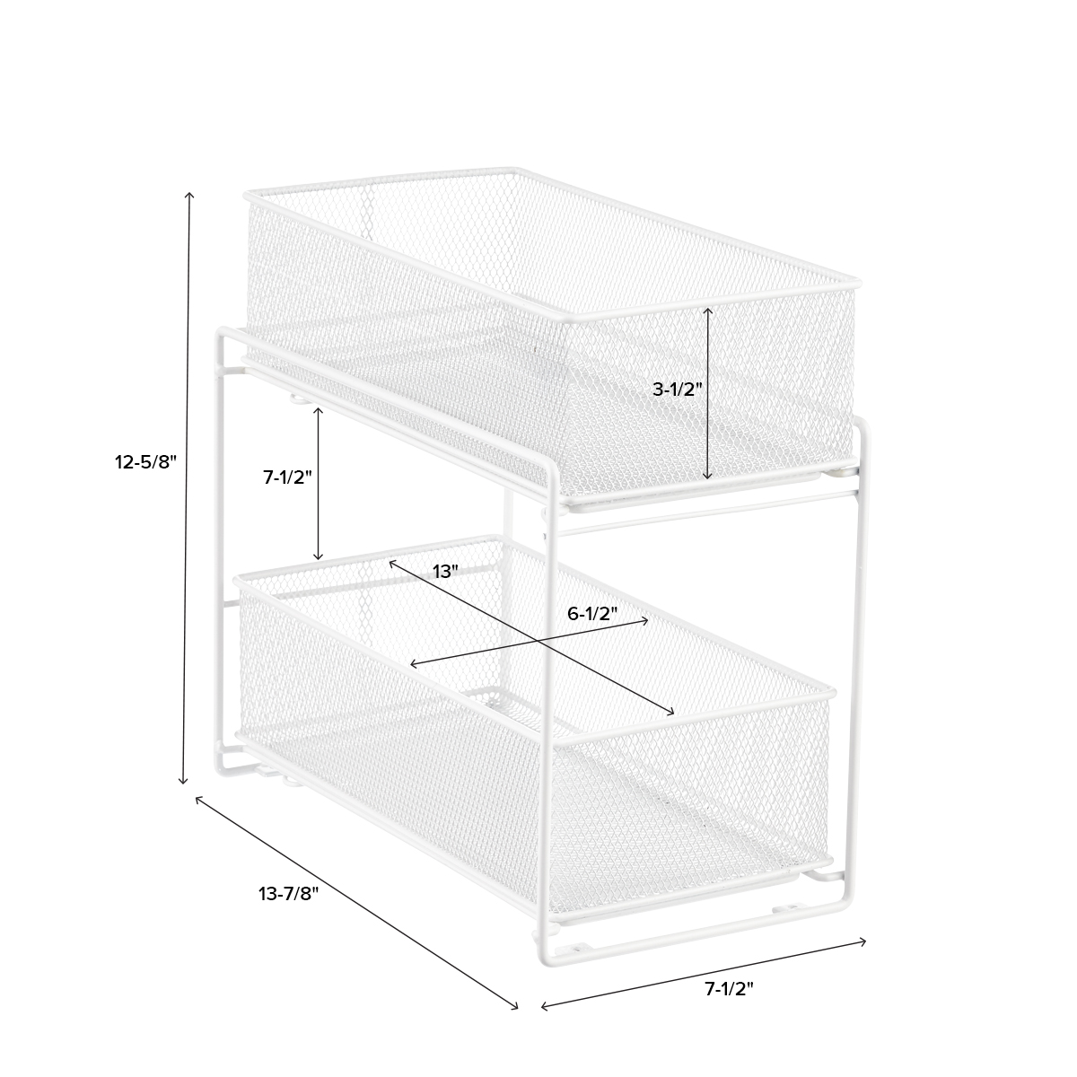 2Drawer Mesh Organizer