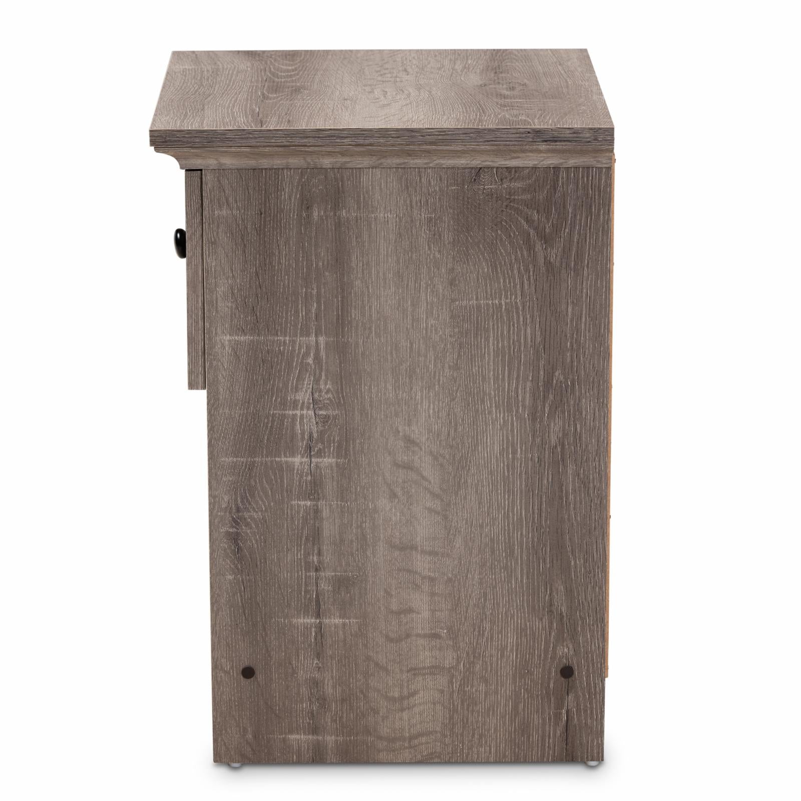 Baxton Studio Dara 1 Drawer Traditional Nightstand