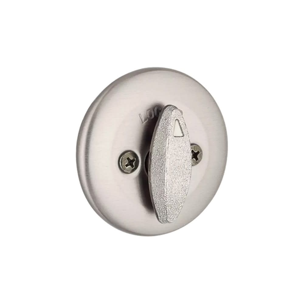 Satin Nickel Single Cylinder Deadbolt with Pin and Tumbler