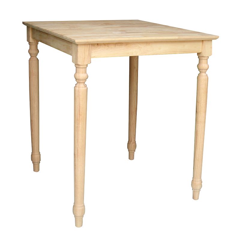 Finial-Styled Unfinished Table