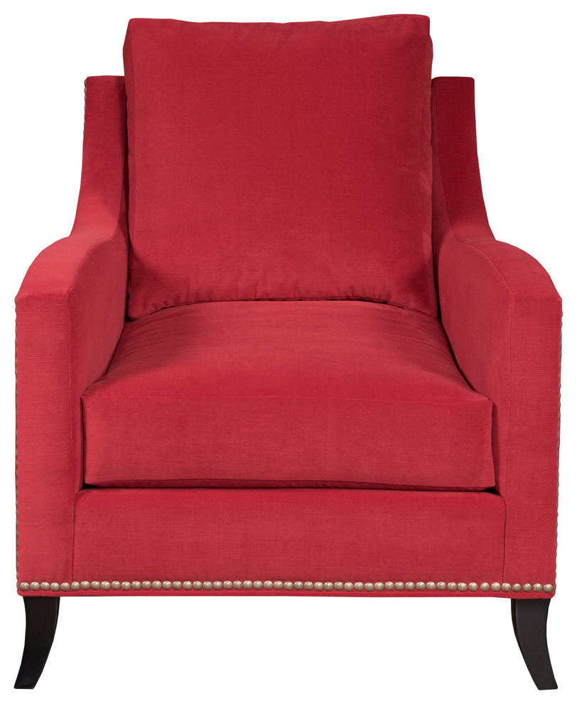 Heather Velvet Valentine Chair   Transitional   Armchairs And Accent Chairs   by Kristin Drohan Collection and Interior Design  Houzz