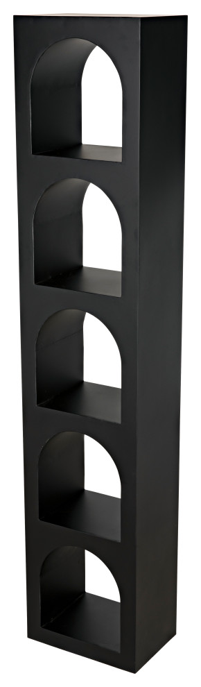 Aqueduct Bookcase  C  Black Metal   Industrial   Bookcases   by HedgeApple  Houzz