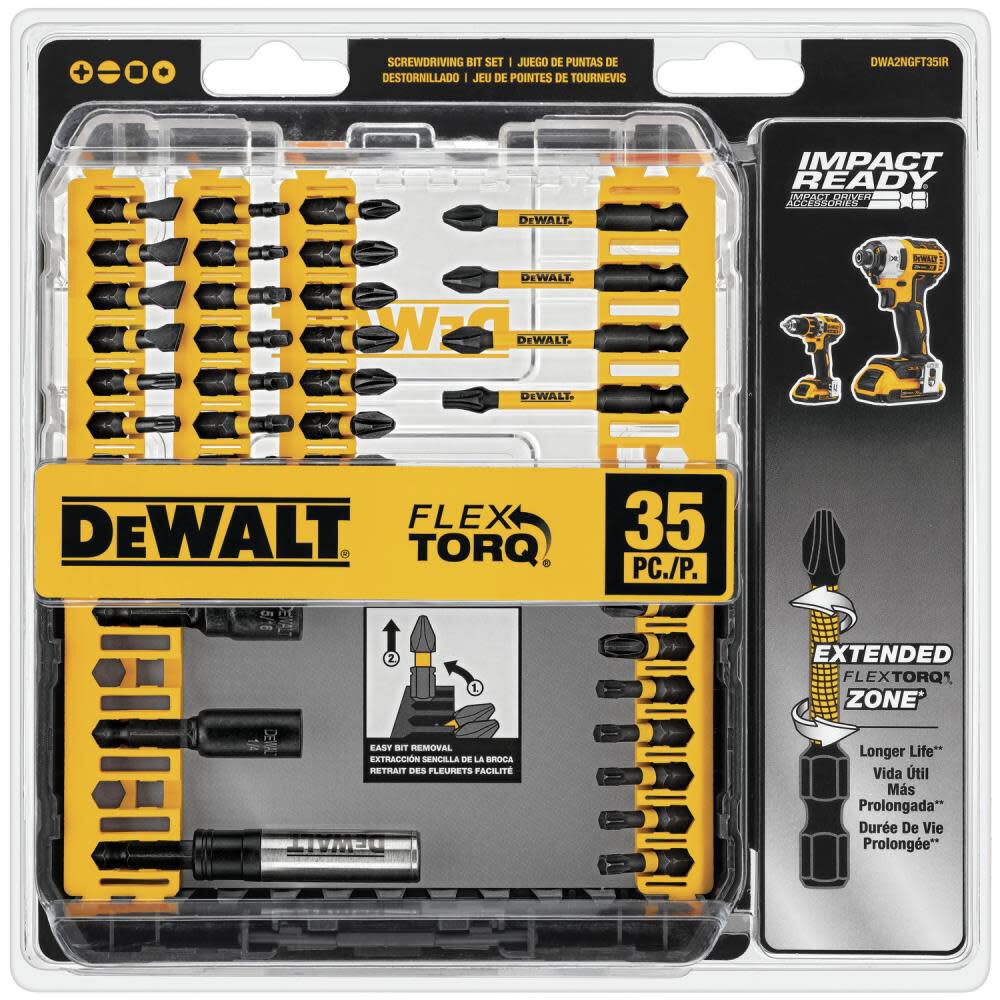 DW 35-Piece Impact Ready FlexTorq Set DWA2NGFT35IR from DW