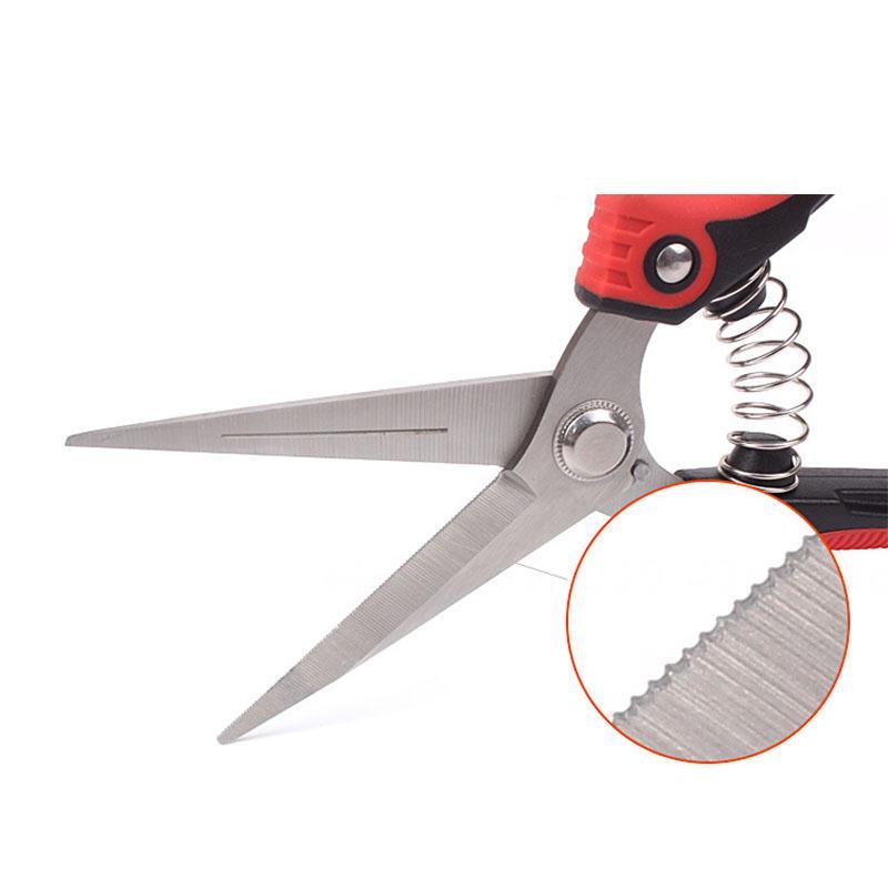 Fovien Pruning Shears, Heavy Duty Stainless Steel Ultra Sharp Multi-Purpose Needle Nose Hand Pruner Scissors for Garden Harvesting Fruits & Vegetables 180MM * 45MM 180*40MM