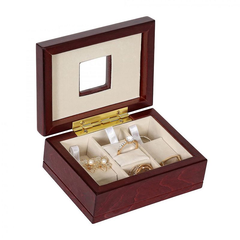 Mele and Co. Liz Wooden Jewelry Box in Cherry