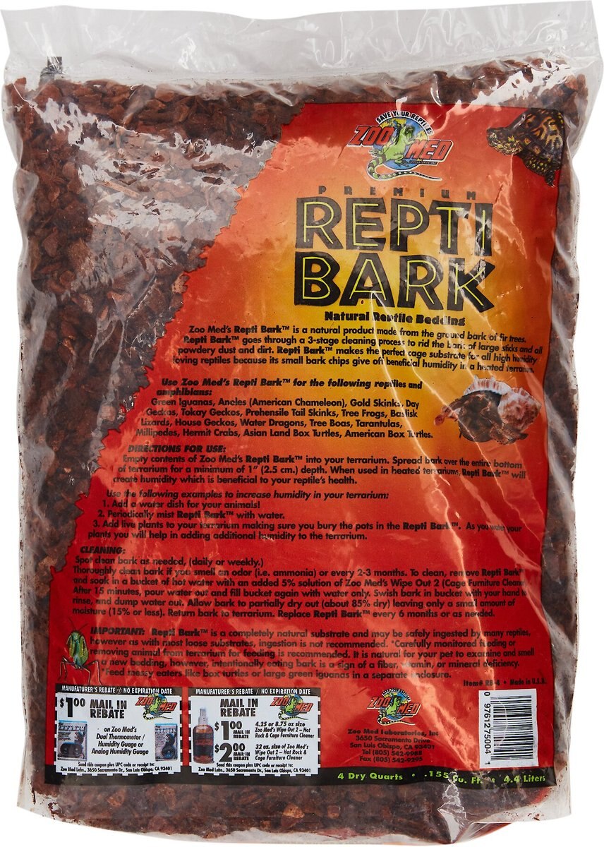 Zoo Med Premium Repti Bark Natural Fir Reptile Bedding