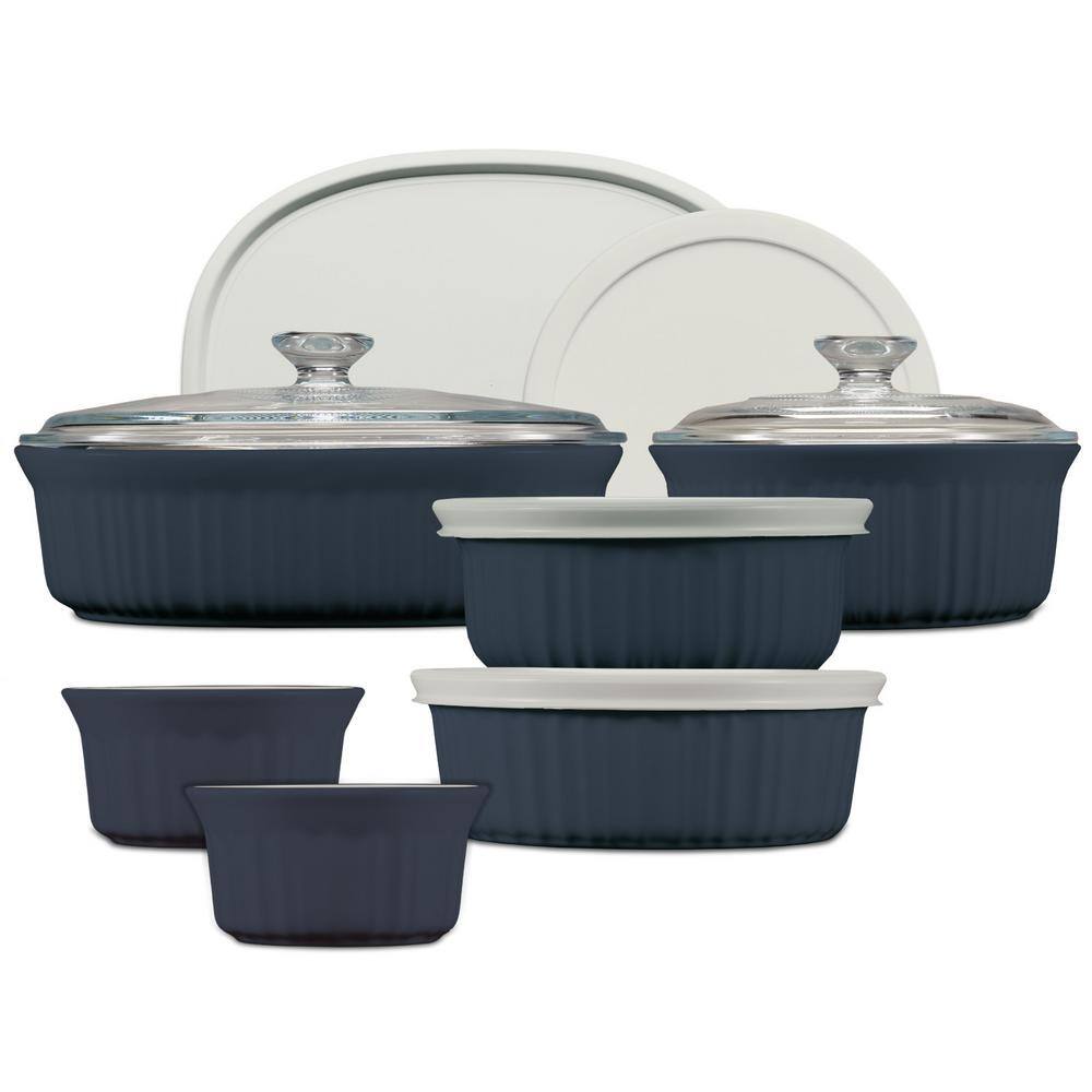 Corningware French Colors 12-Piece Bakeware Set Navy 1147238