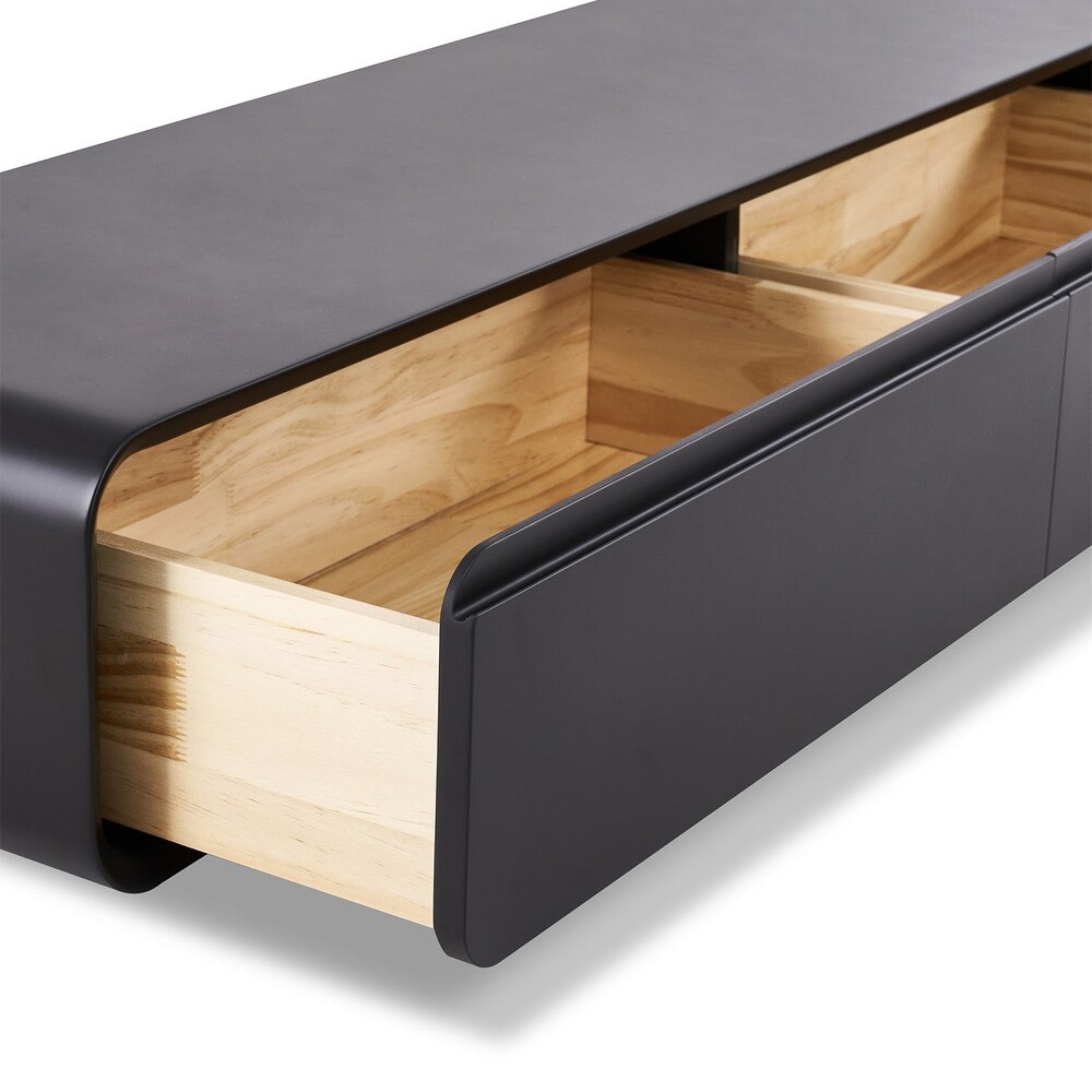 Modern Minimalist Wooden Floating TV Stand