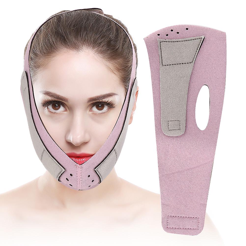 V Face Slimming Bandage Face Lifting Fat Burning Slimming Correction Beltpink K-03a