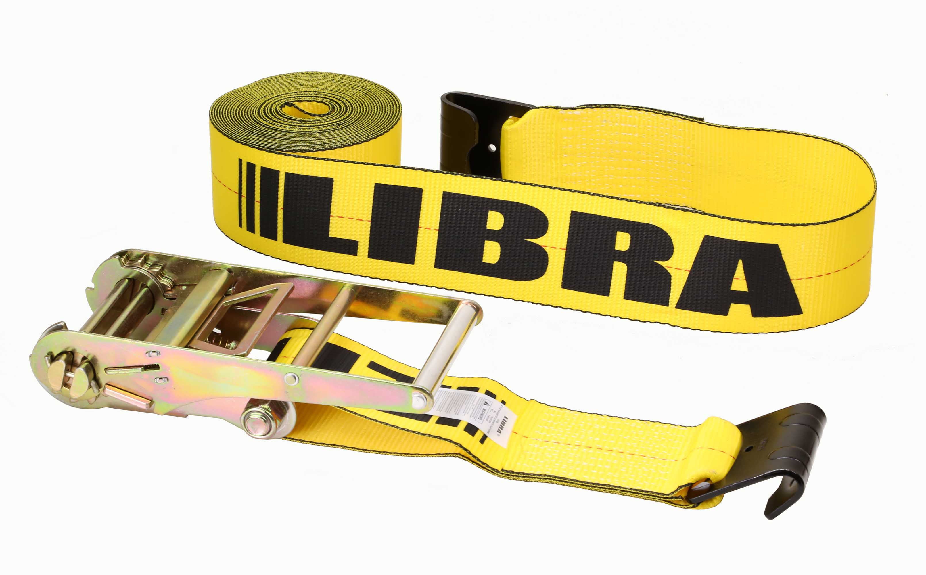 (6) LIBRA 4" X 30' Ratchet Strap W/ Flat Hooks Flatbed Truck Trailer Tie Down 5400 LB