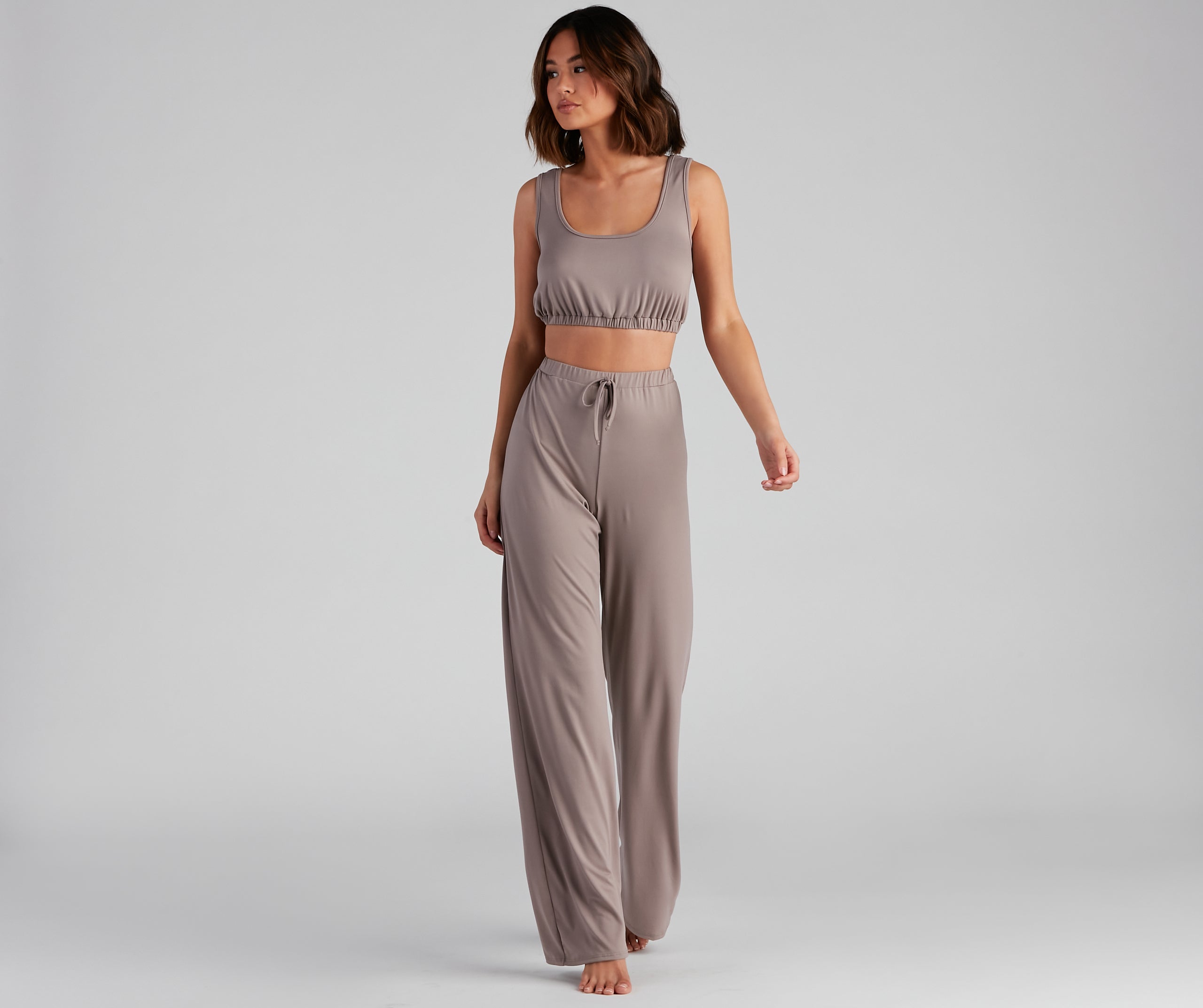 Chill Days Cropped Pajama Tank