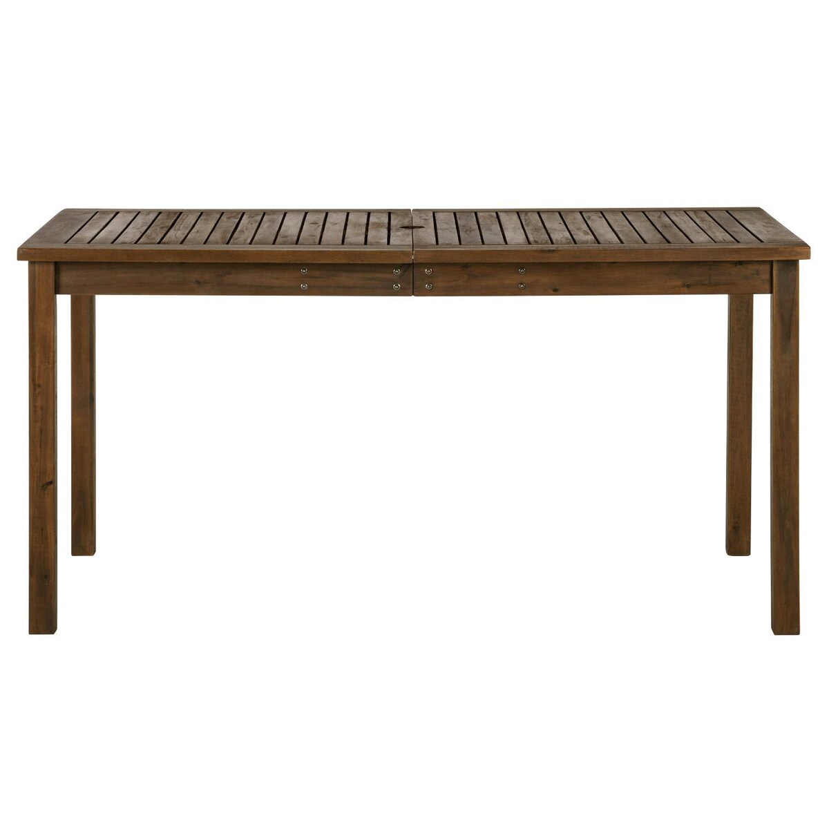 Ultimate Patio Camille Way 60 X 34 Inch Rectangular Dark Brown Acacia Patio Dining Table