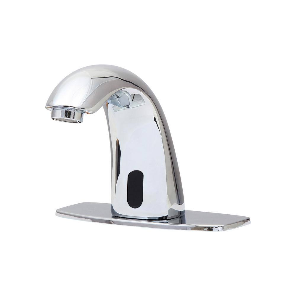 Dyconn Trinidad Battery-Powered Single Hole Touchless Bathroom Faucet in Chrome HF1H21-CHR