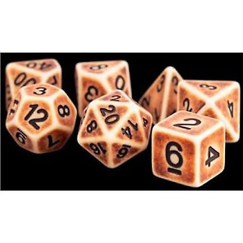 MDG Polyhedral Resin Dice Set (Ancient Brown)