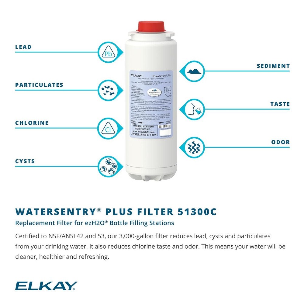 Elkay WaterSentry Plus Replacement Filter Cartridge for WaterSentry