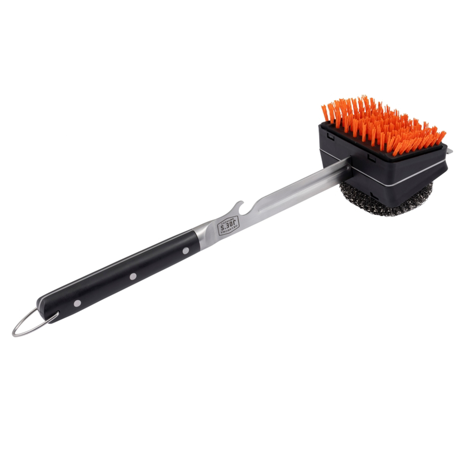 Oklahoma Joes Blacksmith Grill Brush with Scraper 3.75 in. H X 4.75 in. L X 3.75 in. W 1 pk