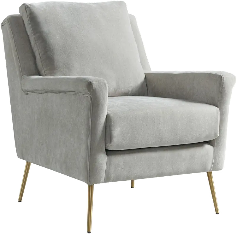 Cambridge Mid Century Modern Dove Gray Accent Chair