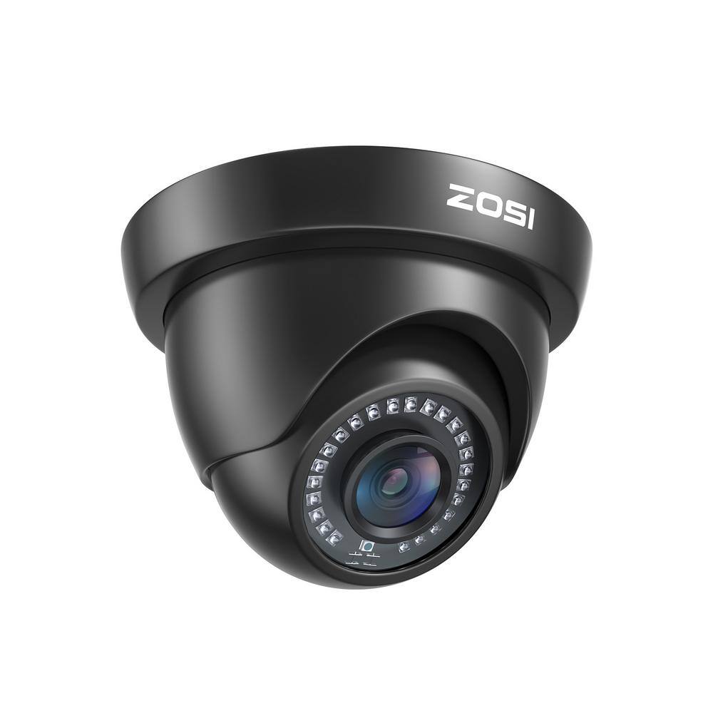 ZOSI Wired 1080p Outdoor Dome Security Camera 4-in-1 Compatible for TVICVIAHDCVBS DVR 1AC-4312C-BS-N