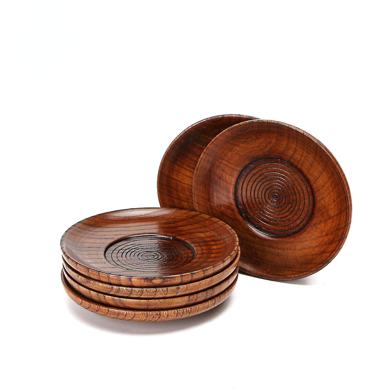 Nordic Heat Insulation Pad Tea Coaster Spiral Wooden Cup Holder Creative Round Anti Scalding Pad