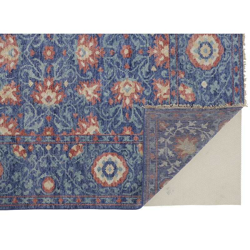 Weave and Wander Bennet Ornamental Floral Luxury Wool Rug