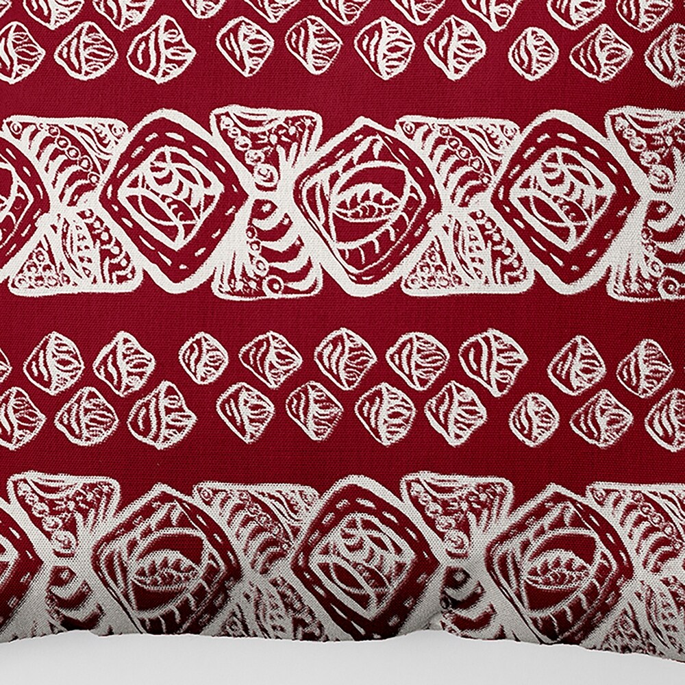 Tribal Geo Faux Linen Pillow