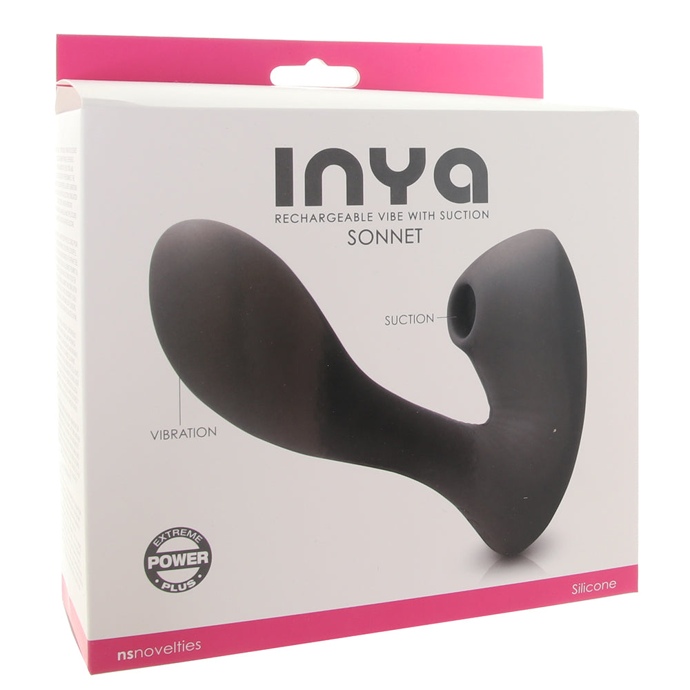 Inya Sonnet G-Spot Vibe with Suction in Black