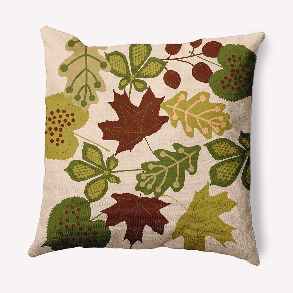 Fall Leaves Decorative Throw Pillow