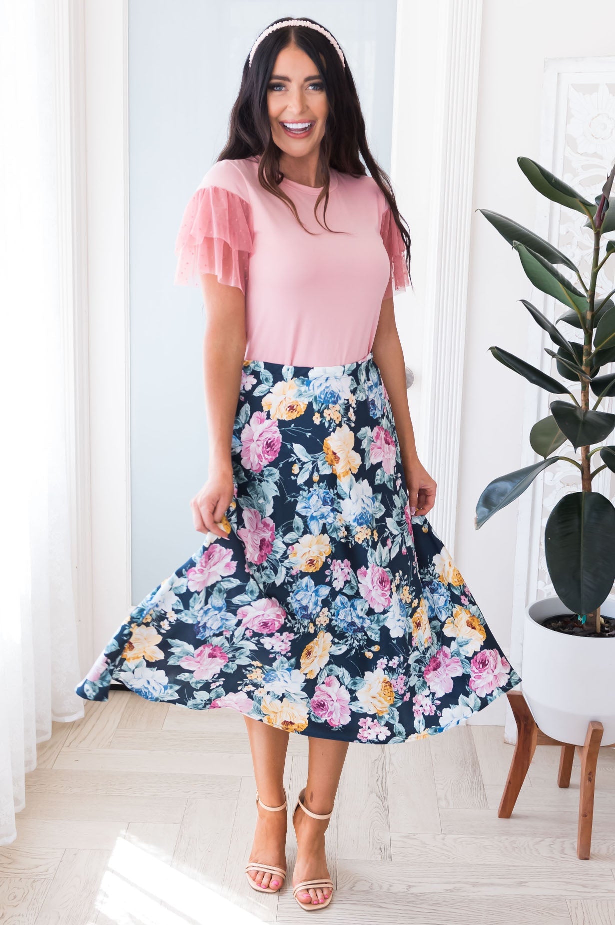 You And Me Modest Satin Skirt