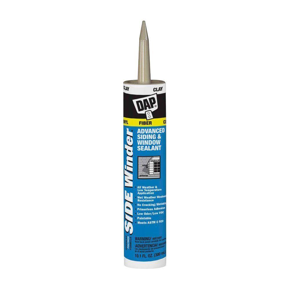 DAP Sidewinder 10.1 oz. Clay ExteriorInterior Polymer Window Door and Siding Sealant (12-Pack) 7079800804