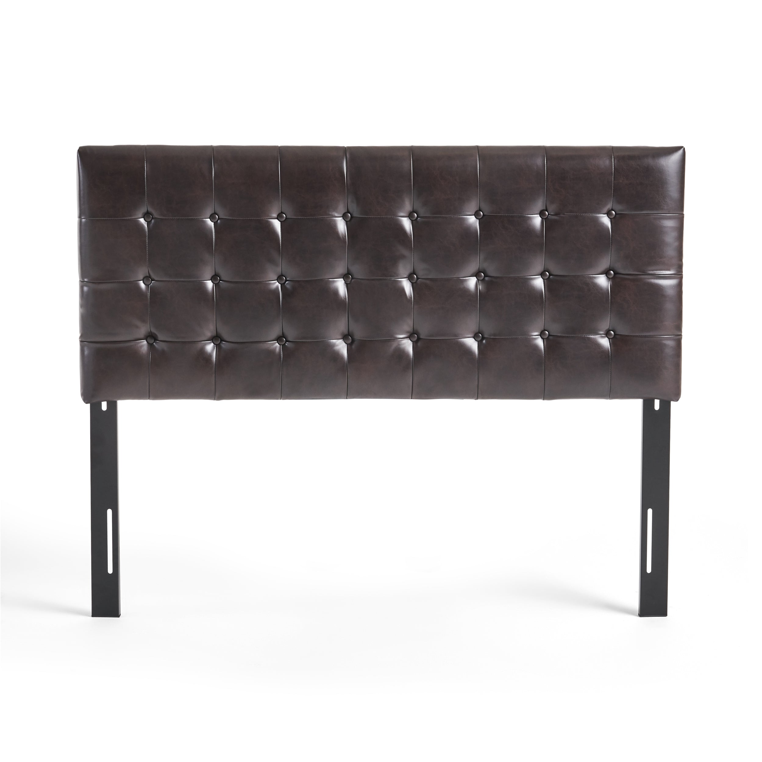 Lansing Queen/Full Brown Leather Headboard