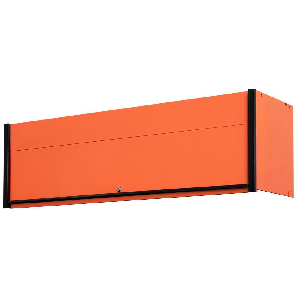 Extreme Tools DX Series 72 in. 0-Drawer Triple Bank Hutch in Orange with Black Handle DX722101HCORBK