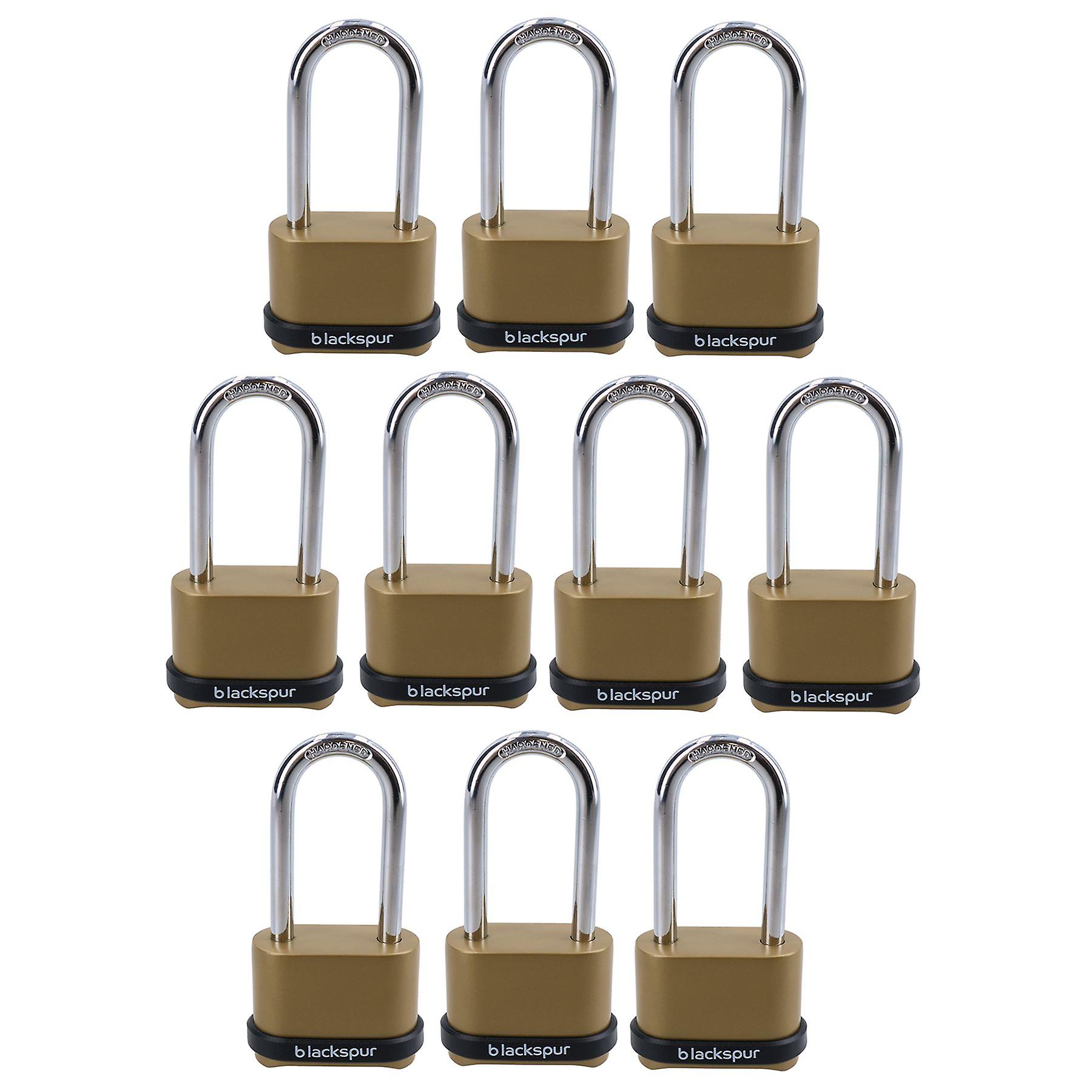 4 Digit Long Hardened Shackle Combination Padlock Security Lock Secure 10pk