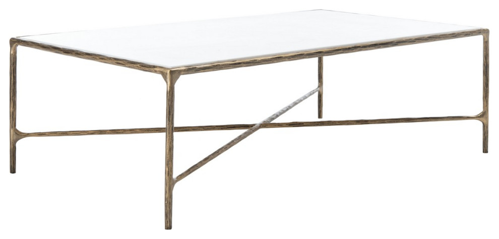 Safavieh Couture Jessa Rectangle Metal Coffee Table   Contemporary   Coffee Tables   by Safavieh  Houzz