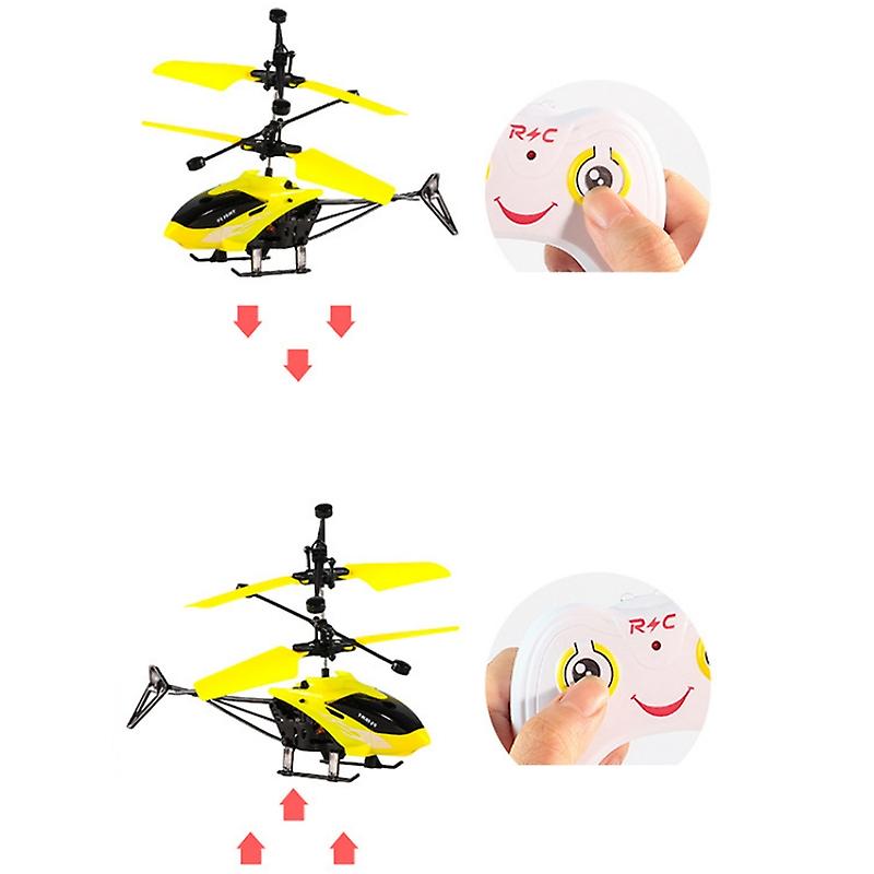 Helicopter With Radio Remote Control And Hand Sensor Rechargeable Helicopter 2 In 1 Toys With 3d Light Toys For Kids