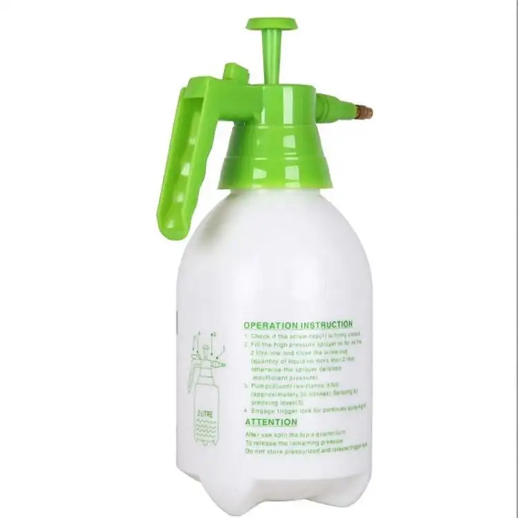 Factory supply 2 liter PE trigger alcohol air pressure pump  bottle spray misting pump mist sprayer plant mister