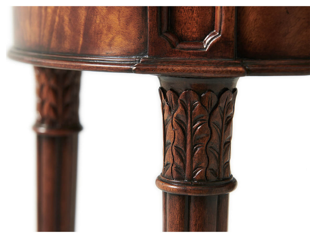 Regency Oval Mahogany Side Table   Traditional   Side Tables And End Tables   by English Georgian America  Houzz