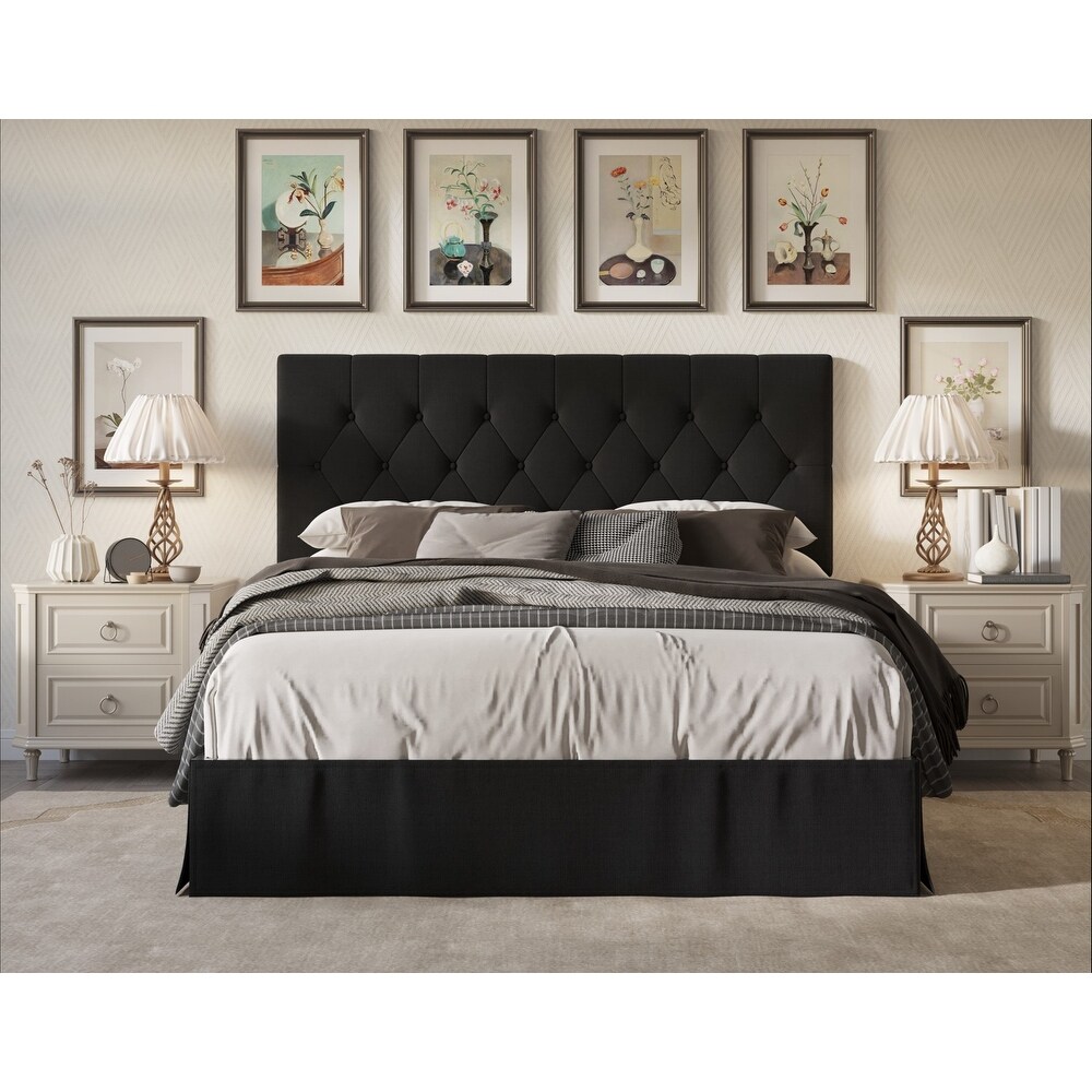 Zachary Tufted Upholstered Platform Bed